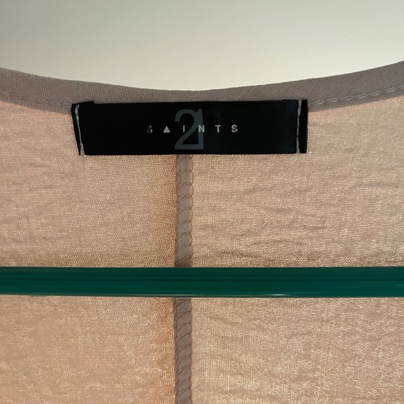 Silky wrap blouse - cream - 21 Saints - Picture 3 of 3